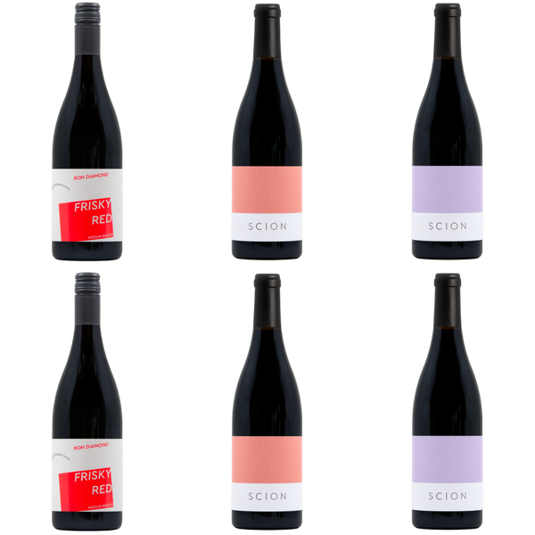 Six bottles of Scion red wine